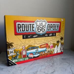 US 66 Route Opoly Board Game Collector’s Edition New Sealed Family Game Night